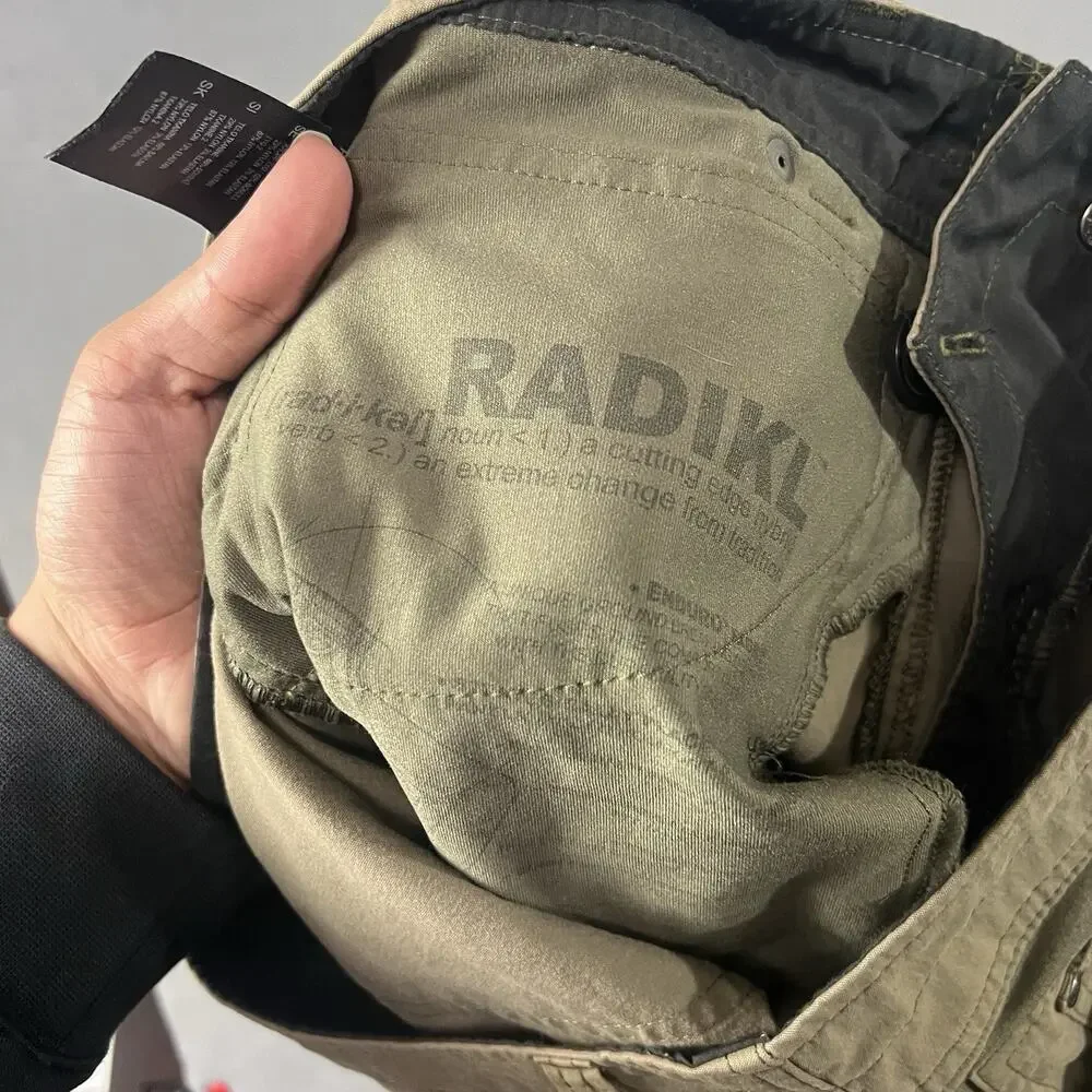 Kuhl Radikl Pants Mens 34X32 Green Cargo Stretch Comfort Hiking Outdoor